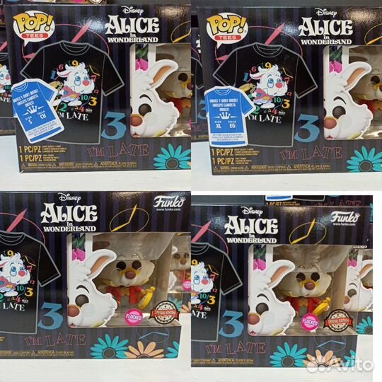 Набор Фигурка+Футболка Funko POP Tee Alice in Wond