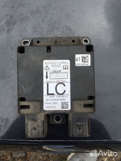 Блок, датчик SRS Ford Fusion, Focus 2,1, Mondeo 3