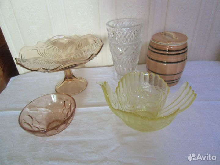 Ваза для цветов,салатники,бочонок СССР