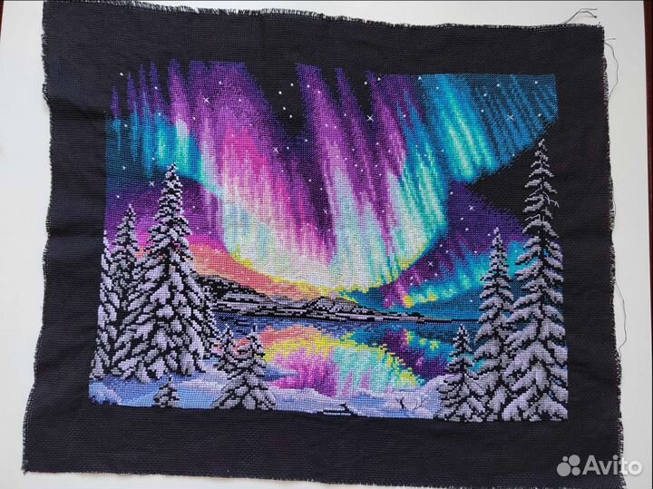 Готовая вышивка крестом Риолис 