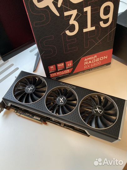 Видеокарта Rx 6800 Xfx 16gb