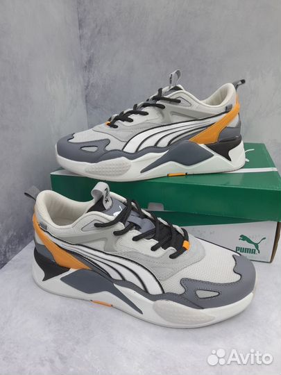 Кроссовки Puma мужские серые желтые белые