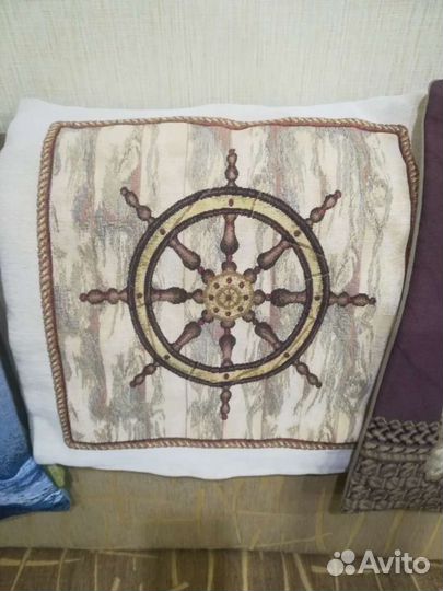 Наволочки. гобелен. Штурвал,Фрегат,Лабрадоры