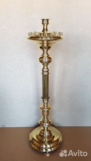 Подсвечник латунь