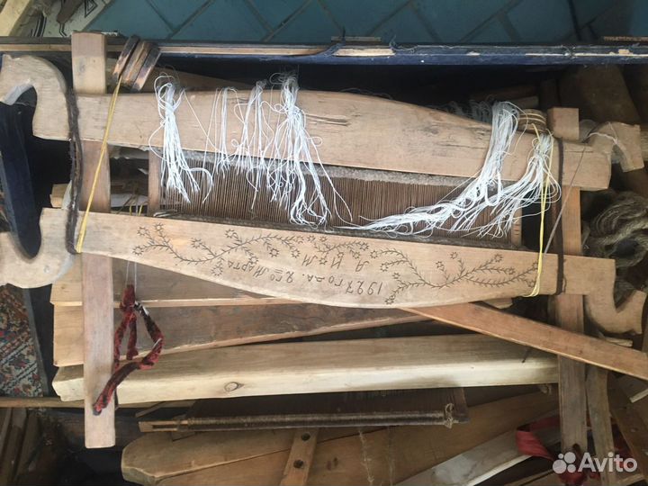 Антикварный архангельский ткацкий станок