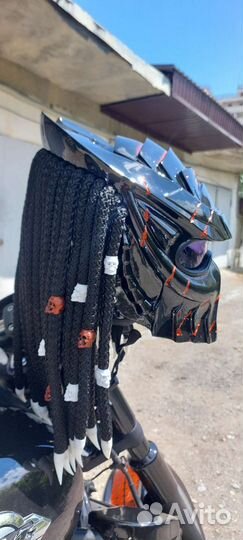 Мото шлем Хищник