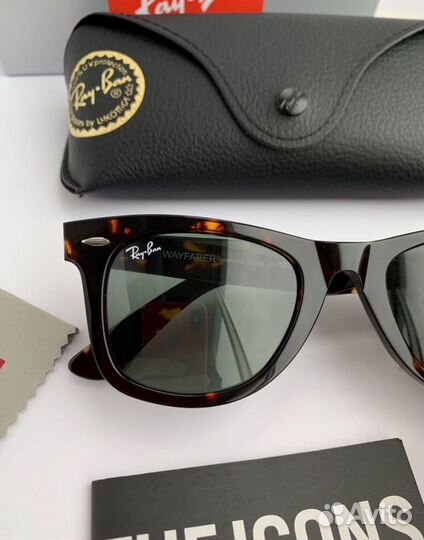 Очки Ray ban wayfarer 50 зеленые