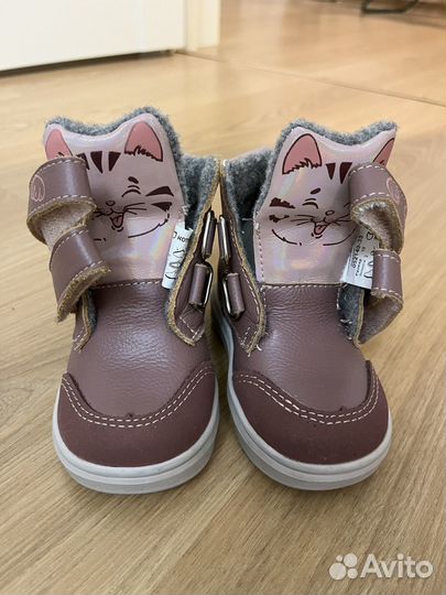 Ботинки демисезонные с байкой 19 размер