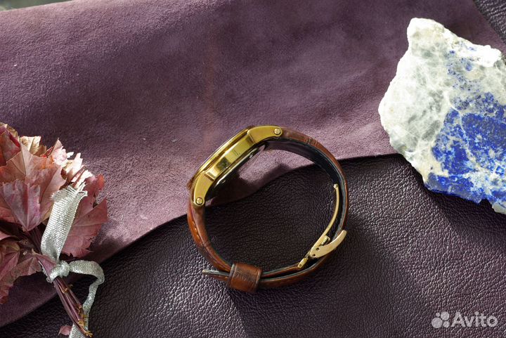 Ремешок на часы Seiko. Крокодил. Handmade