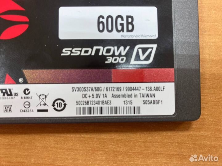 SSD SATA-3 60Gb Kingston V300 SV300S37A/60G 2.5