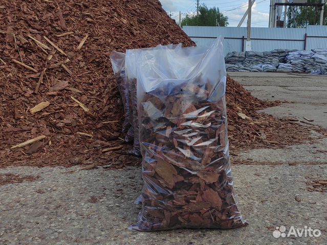 Кора лиственницы и сосны в мешках с доставкой