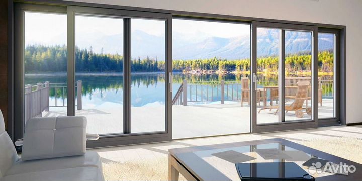 Раздвижные алюминиевые окна