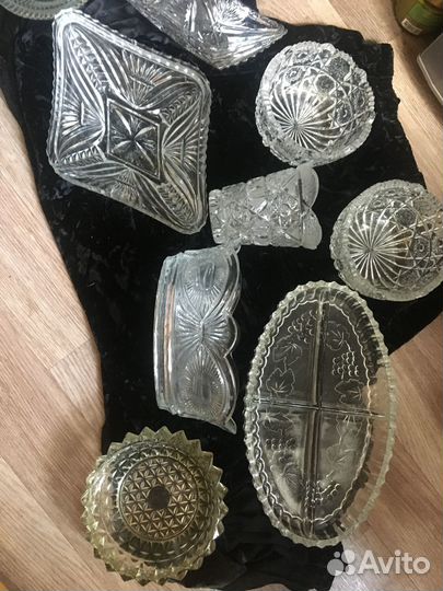 Хрустальная ваза ссср, винтаж пельменница