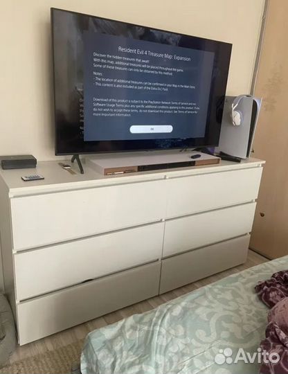 Комод Денвер белый матовый