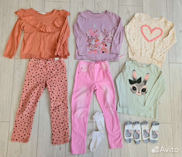 Пакет вещей на девочку 110-116 см
