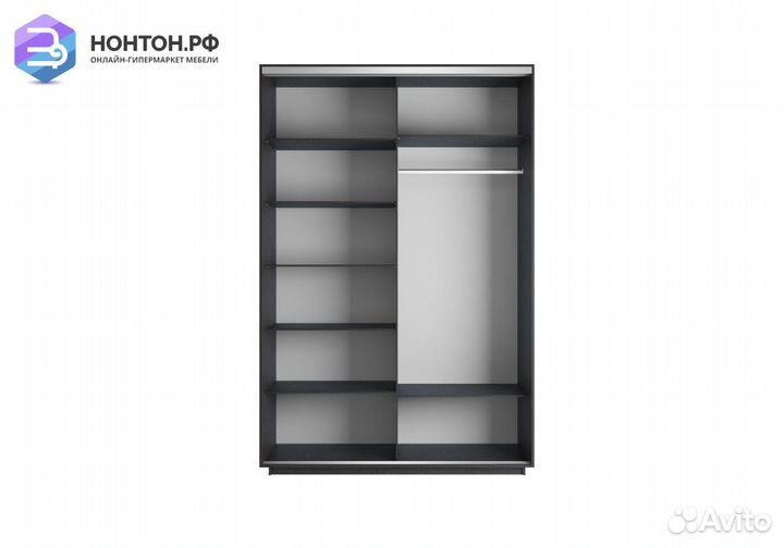 Шкаф-купе Нонтон 2-дверный венге / ночной Лондон