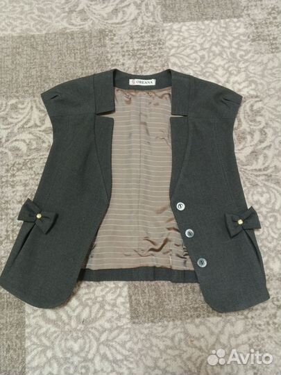 Жилетка и брюки школьная форма для девочки