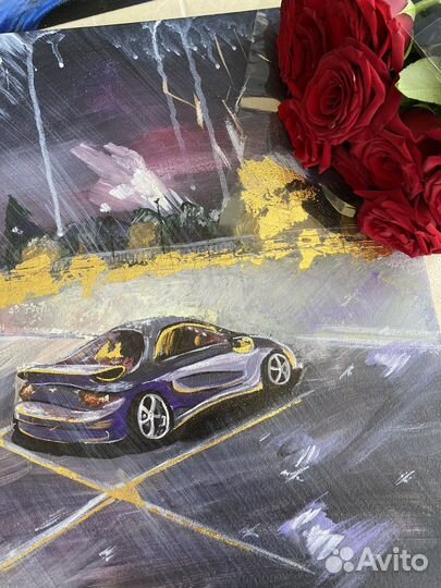 Картина акрилом на холсте