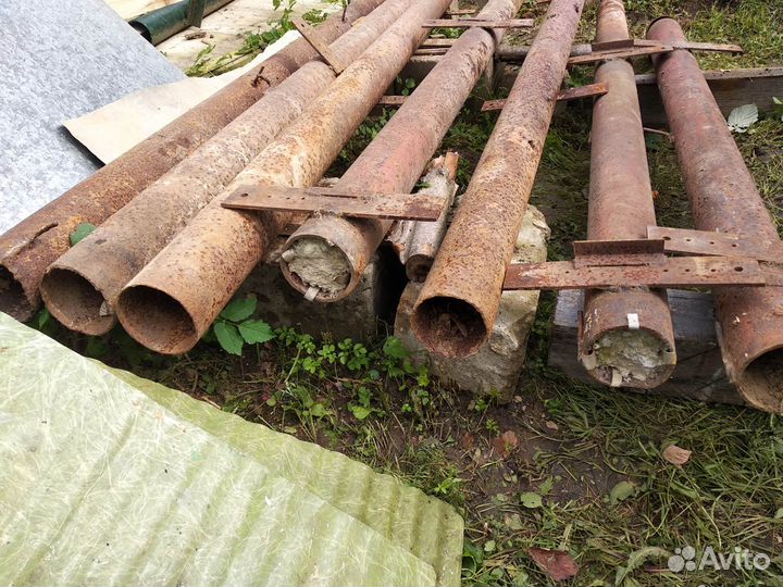 Столбы для забора металлические бу