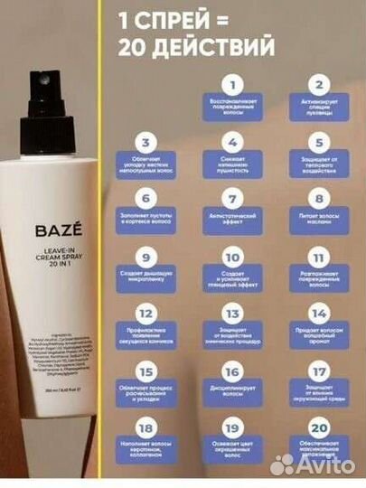 Крем спрей для волос 20 в 1