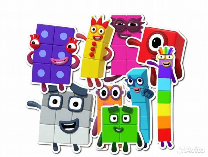 Numberblocks 1-9 наклейки (29шт)