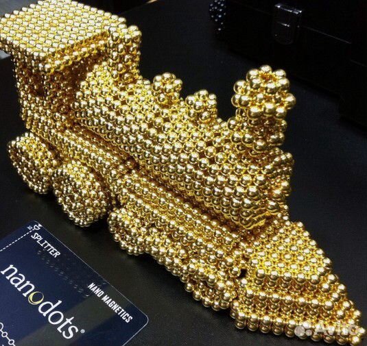 Неокуб (золотой) 5мм 216 шариков