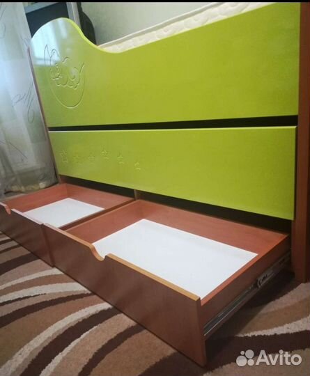 Детская выдвижная кровать 