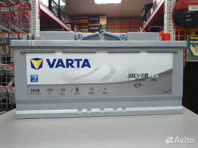 Аккумулятор Varta AGM (Варта) 105Ah 950A обратная