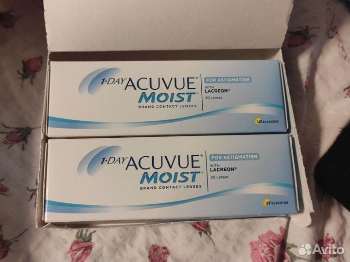 Линзы 1 day acuvue moist астигматические