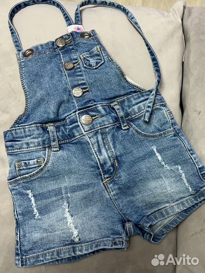 Джинсовый костюм для девочки 98 см
