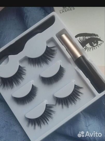 Магнитные накладные ресницы оптом