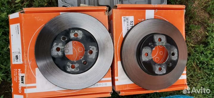 Тормозные диски передние пара hyundai, kia