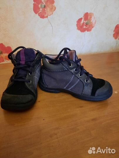 Ботинки замшевые детские 25 разм