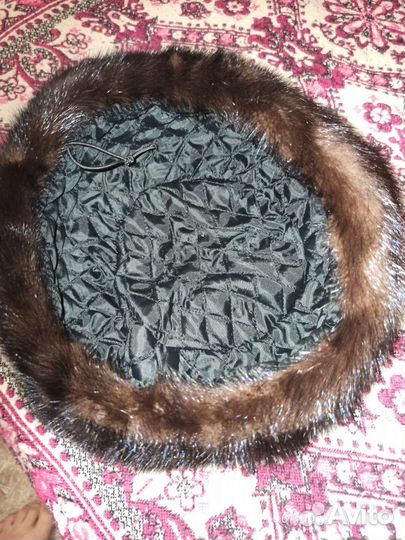 Норковый берет мягкий