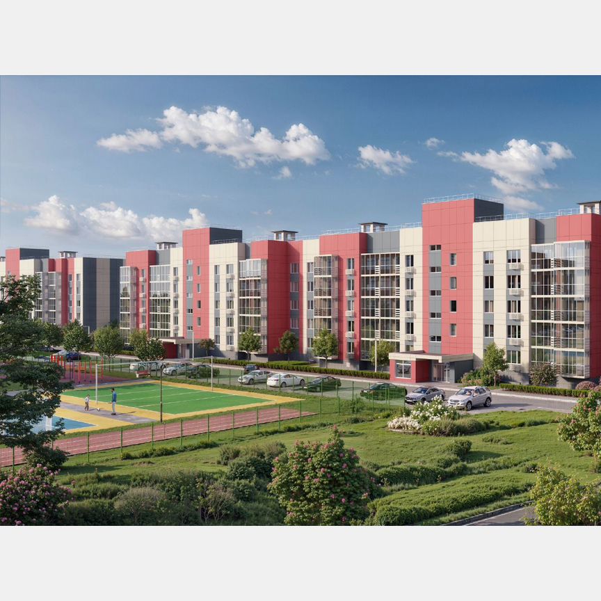 2-к. квартира, 58,4 м², 1/5 эт.