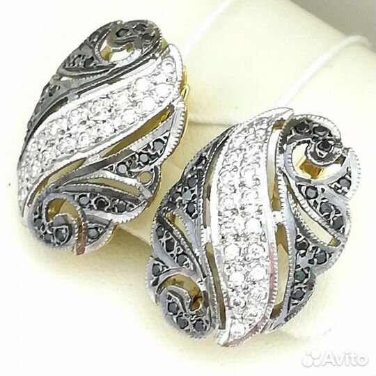 Серьги / 7,19г / Золото585 / бриллианты