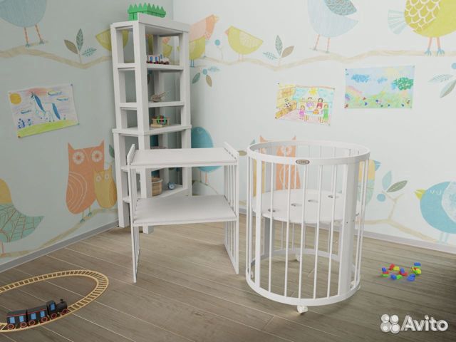 Детская кровать трансформер из массива бука