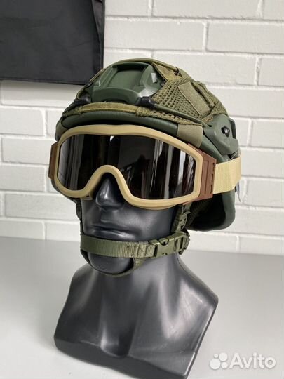 Набор: Баллистический шлем +Чехол и очки