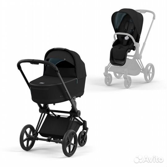 Коляска Cybex Priam IV 3в1 рама matt black