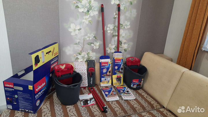 Швабра Vileda Ultramax + ведро+насадка выбери своё