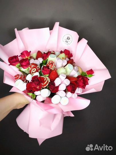 Букет из клубники в шоколаде