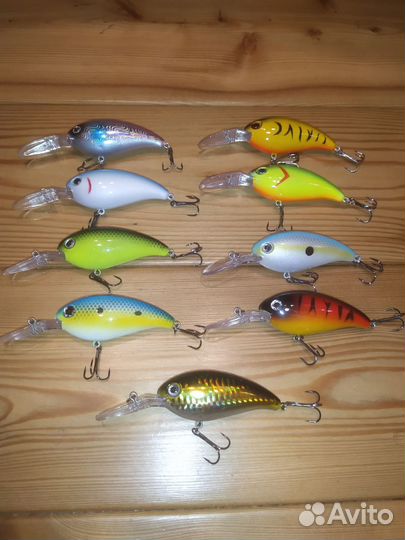 Набор крупных воблеров - размер 10см, вес 14гр