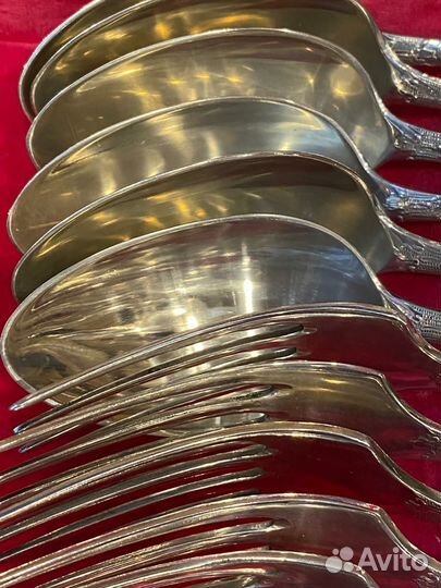Набор столовых приборов мельхиор