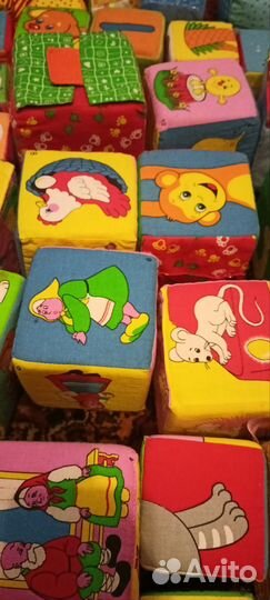 Кубики мягкие развивающие игрушки