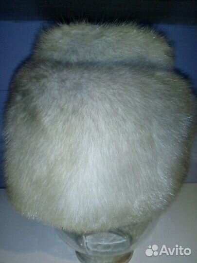 Шапка норка с хвостиками