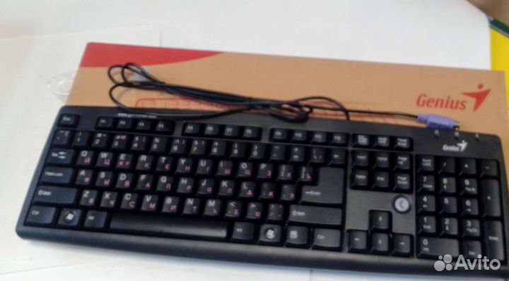 Клавиатура KB-06XE, PS2 черная Genius