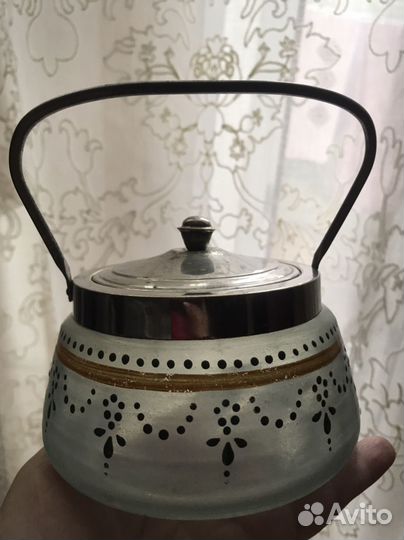 Сахарница СССР раритет роспись матовая