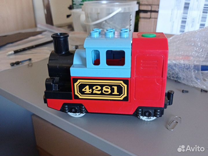 Lego duplo паровоз железная дорога детали моста