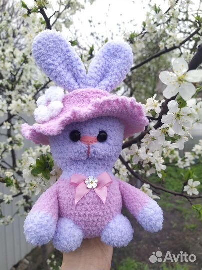 Вязаный зайка