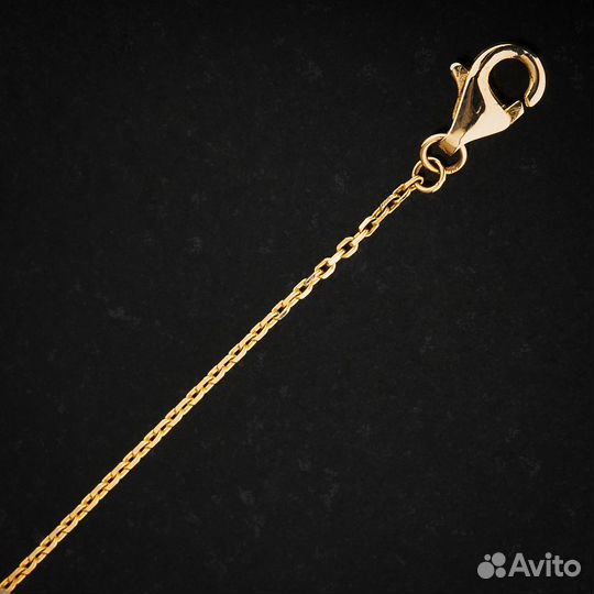 Браслет из желтого золота с фианитами и эмалью